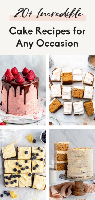 collage of the best cake recipes