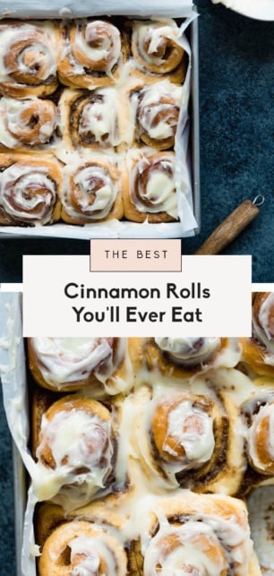 collage of the best cinnamon roll recipe