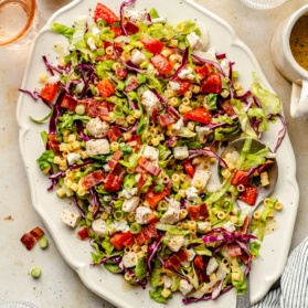 portillo's chopped salad on a platter