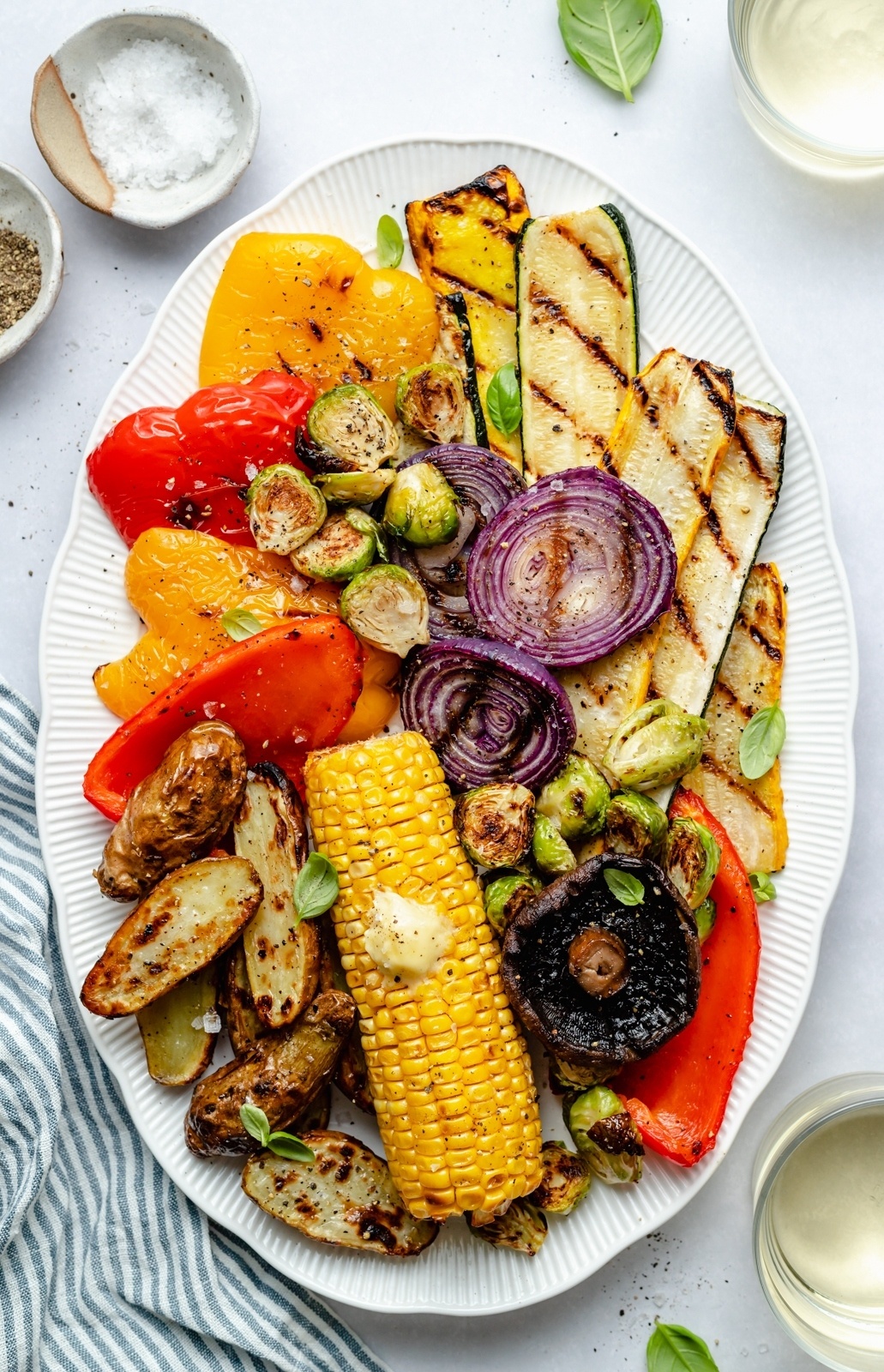 the best grilled vegetables on a platter