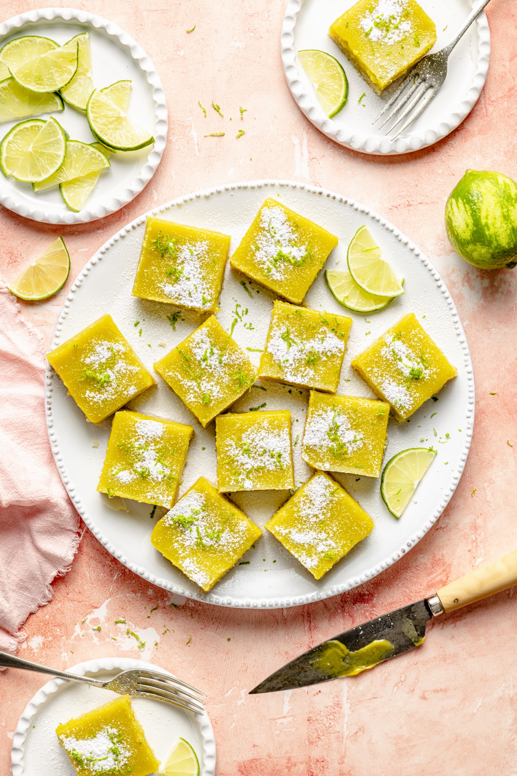 the best lime bars on a plate