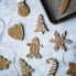 paleo gingerbread cookies cut into shapes