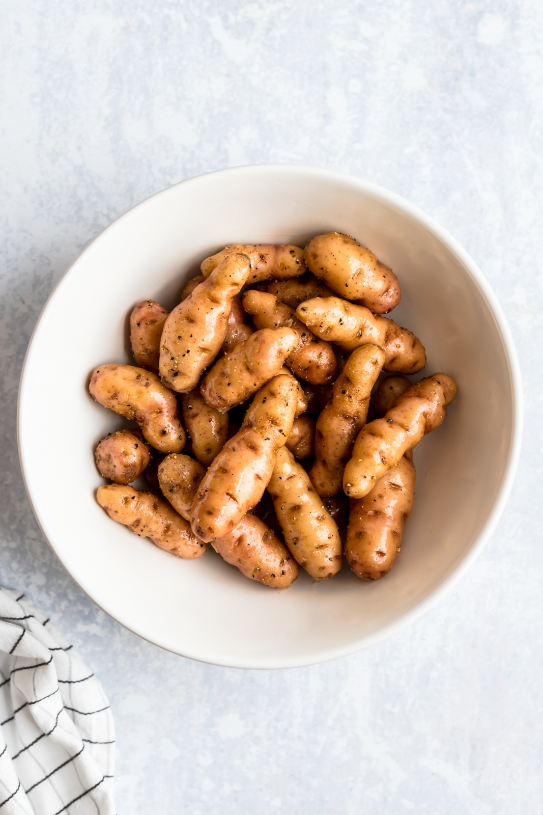 fingerling potatoes in a bowl