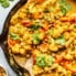 vegan chickpea curry in a skillet